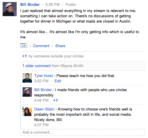Google+ Bill Binder